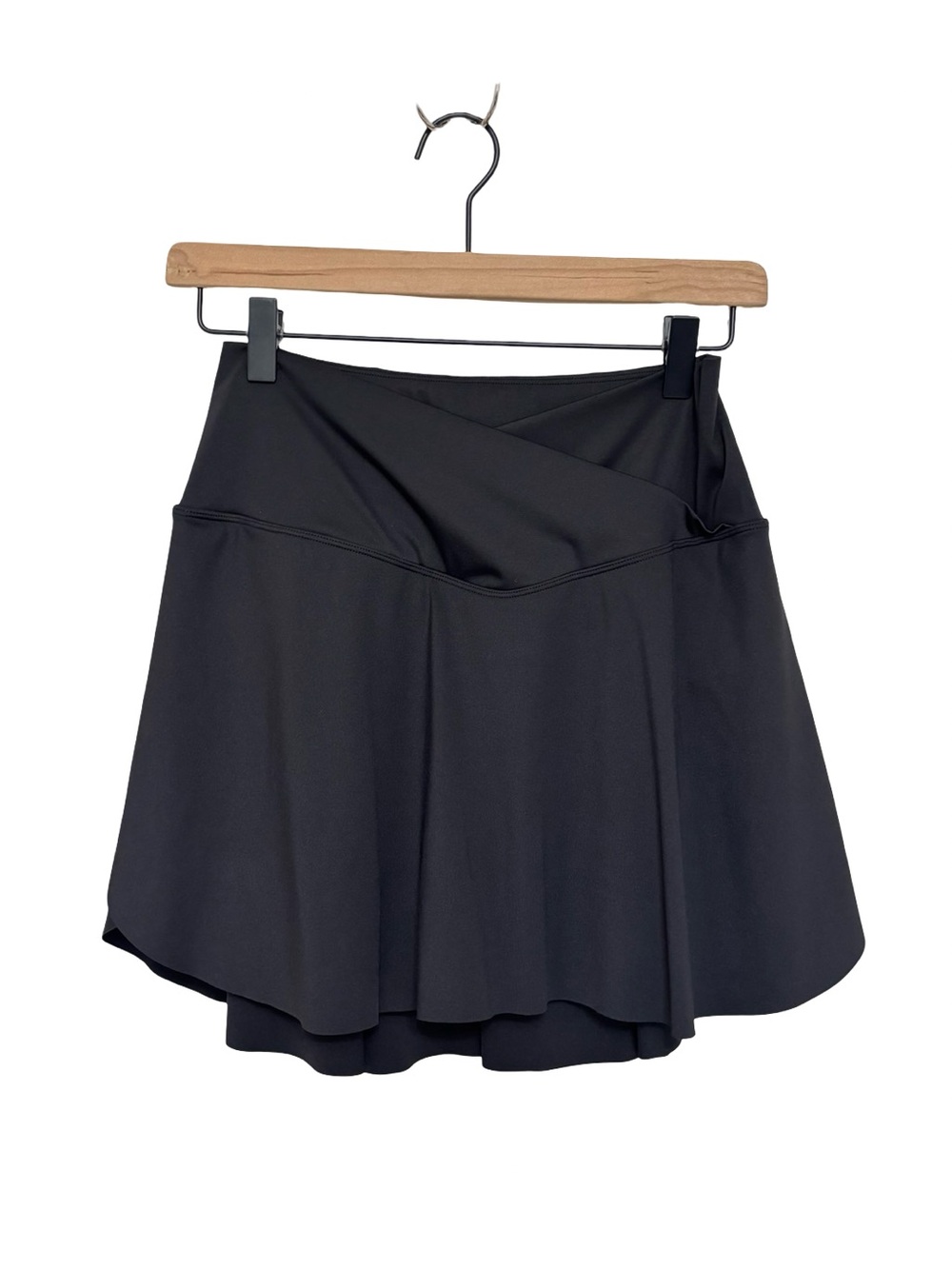 Halara Everyday SoftlyZero Airy Crossover Side Pocket Mini Skort Black - Size M - Picture 4 of 7